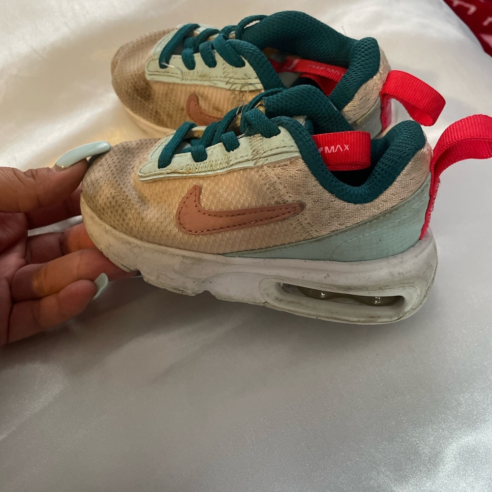 Nike Air Max Kids Shoes - Beige and Teal